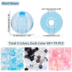 3 Bags 3 Colors Transparent & Opaque Resin Beads&nbsp;RESI-PH0001-71