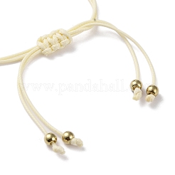 Sunflower Alloy Enamel Charms Braided Bracelets&nbsp;BJEW-A016-01A