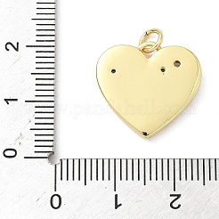 Brass Micro Pave Cubic Zirconia Pendants&nbsp;KK-Z120-35G