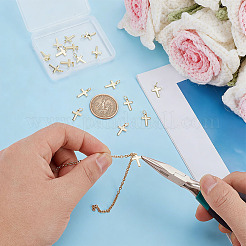 18Pcs Brass Pendants&nbsp;ZIRC-ME0001-08
