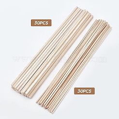 60Pcs 2 Style Candlenut Wood Sticks&nbsp;WOOD-OC0002-27