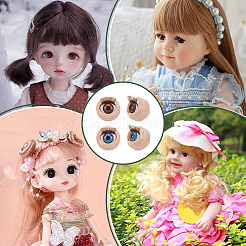 16 Pairs 2 Styles ABS Doll Craft Cartoon Movable Eye&nbsp;DIY-PH0032-37