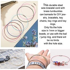 Steel Wire Bracelet Cord DIY Jewelry Making&nbsp;TWIR-PH0001-01