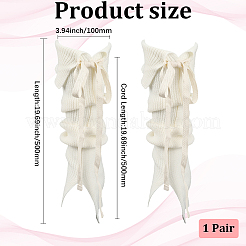 Acrylic Fibers Knit Leg Sleeves&nbsp;AJEW-WH20018-68B