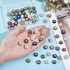 72Pcs 12 Colors Handmade Porcelain Beads&nbsp;PORC-UN0001-02