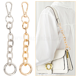 2Pcs 2 Colors Iron Cable Chain Purse Strap Extenders&nbsp;IFIN-WR0001-11B