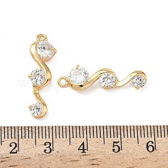 Brass Micro Pave Cubic Zirconia Pendants&nbsp;KK-Z136-61G