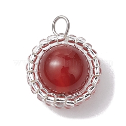 Mixed Gemstone Pendants&nbsp;PALLOY-MZ00181-02