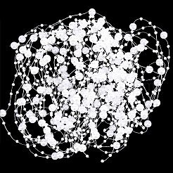 10 Strands Acrylic Imitation Pearl Beaded Trim Garland Strand&nbsp;OCOR-GF0001-45-10