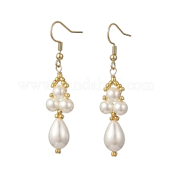 Glass Beaded Dangle Earrings&nbsp;EJEW-MZ00748