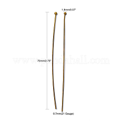 Brass Ball Head Pins&nbsp;X-RP0.7x70mm-AB
