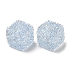 Drusy Cube Resin Rhinestone Beads&nbsp;RESI-C038-02J