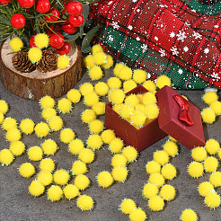 120Pcs Sequin Polypropylene Fiber Silk Pompom Ball&nbsp;FIND-SC0019-70A