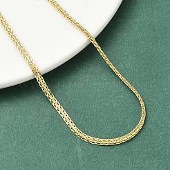 2.8MM Brass Wheat Chain Necklaces for Women&nbsp;NJEW-K271-16G