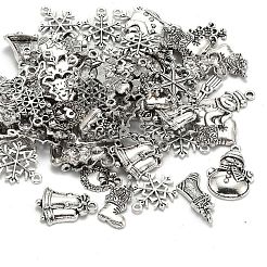 Christmas Mixed Style Tibetan Style Alloy Pendants&nbsp;TIBEP-F040-02AS