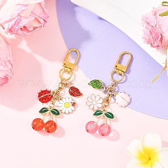Alloy Enamel Pendant Decorations&nbsp;HJEW-YW00280-01