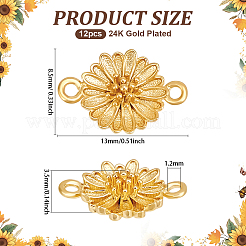 12Pcs Brass Connector Charms&nbsp;KK-BC0014-54