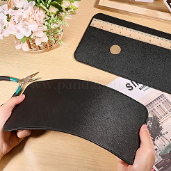 PU Leather Rectangle Long Bottom for Knitting Bag&nbsp;DIY-WH0671-101
