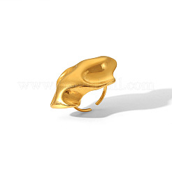 304 Stainless Steel Handmade Polishing Irregular Shaped Cuff Rings&nbsp;EG8151