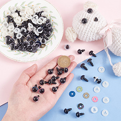 72 Sets 12 Colors Plastic Craft Eyes&nbsp;KY-PH0001-89