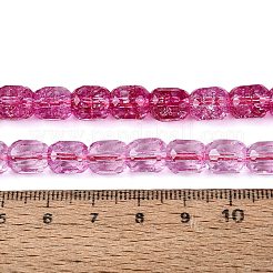 Transparent Crackle Glass Beads Strands&nbsp;GLAA-Q108-04A-09
