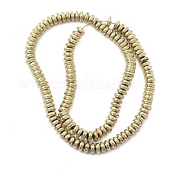 Electroplated Synthetic Non-magnetic Hematite Beads Strands&nbsp;G-H327-G01-02C