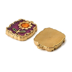 304 Stainless Steel Enamel Pendants&nbsp;STAS-I371-09G-01