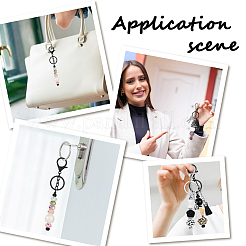 20Pcs Iron Bar Beadable Keychain for Jewelry Making DIY Crafts&nbsp;KEYC-SC0001-12EB