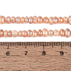 Natural Cultured Freshwater Pearl Beads Strand&nbsp;PEAR-N015-04C-01B
