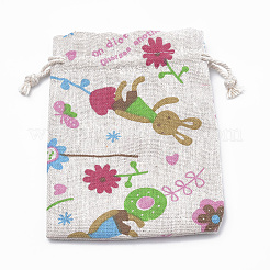 Polycotton(Polyester Cotton) Packing Pouches Drawstring Bags&nbsp;ABAG-T006-A03