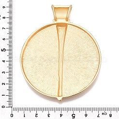 Plating Hammered Alloy Big Pendants&nbsp;PALLOY-T090-10G