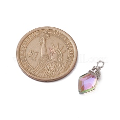 Copper Wired Glass Pendants&nbsp;PALLOY-JF02621-01