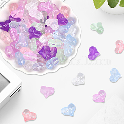 80Pcs Transparent Glass Beads&nbsp;GLAA-PA0001-77