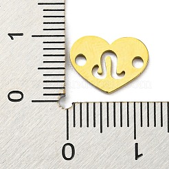 12Pcs 12 Styles Ion Plating(IP) 304 Stainless Steel Hollow Connector Charms&nbsp;STAS-H180-02G