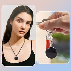 10Pcs 304 Stainless Steel Pendant Cabochon Settings&nbsp;DIY-TA0015-76A