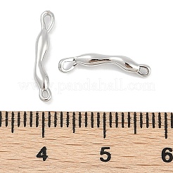 Brass Textured Stick Connector Charms&nbsp;KK-Q028-21P