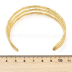 Hollow Out 304 Stainless Steel Cuff Bangles for Women&nbsp;BJEW-Z097-01G