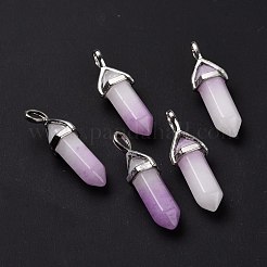 Natural White Jade Pointed Pendants&nbsp;G-K329-29P