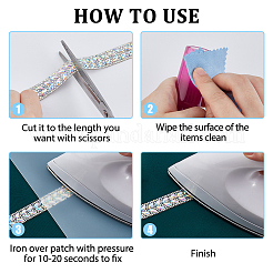 4Rolls 2 Colors Resin Hotfix Rhinestone&nbsp;AJEW-HS0001-19
