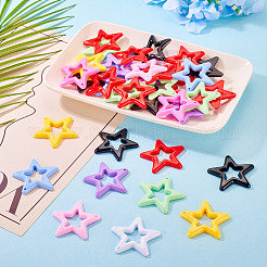 40Pcs Opaque Acrylic Pendants&nbsp;MACR-TA0002-84