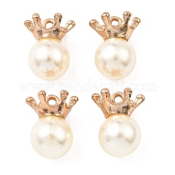 (Defective Closeout Sale: Some Glue Overflow) Resin Imitation Pearl Pendants&nbsp;FIND-XCP0002-45B