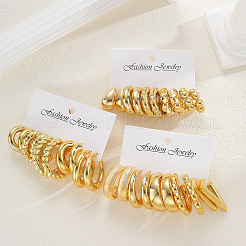CCB Plastic Stud Earrings Sets for Women&nbsp;WG4BA1F-01