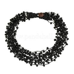 Bohemian Style Glass Bead Multi-layer Necklaces for Daily Wear and Gifting&nbsp;BA8447-3