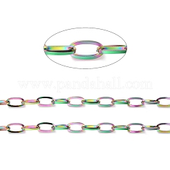 Ion Plating(IP) 304 Stainless Steel Paperclip Chain&nbsp;CHS-H031-06MC