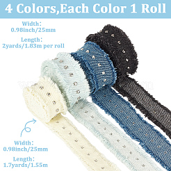 4Pcs 4 Colors Cotton Ribbon&nbsp;OCOR-CY0003-77