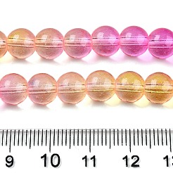 Baking Paint Transparent Glass Beads&nbsp;X-DGLA-M001-8mm-05