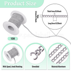 10M Aluminium Curb Chains&nbsp;CHA-TA0001-35P