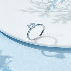 1Pc Brass Micro Pave Cubic Zirconia Rings&nbsp;RJEW-LP0001-19