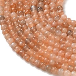 Natural Multi-Moonstone Beads Strands&nbsp;G-F828-A01-4mm