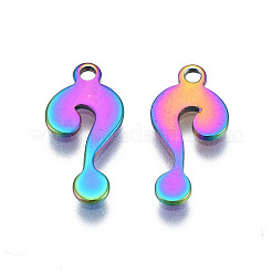 Ion Plating(IP) 201 Stainless Steel Charms&nbsp;STAS-S119-137